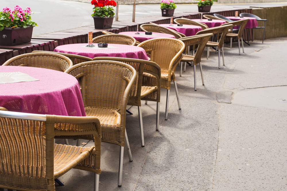 ouderwets horeca terras als statussymbool
